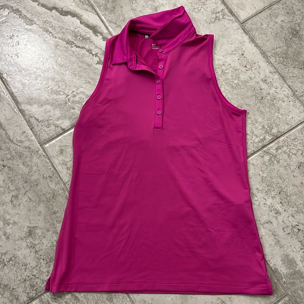 Under armour fitted golf shirt